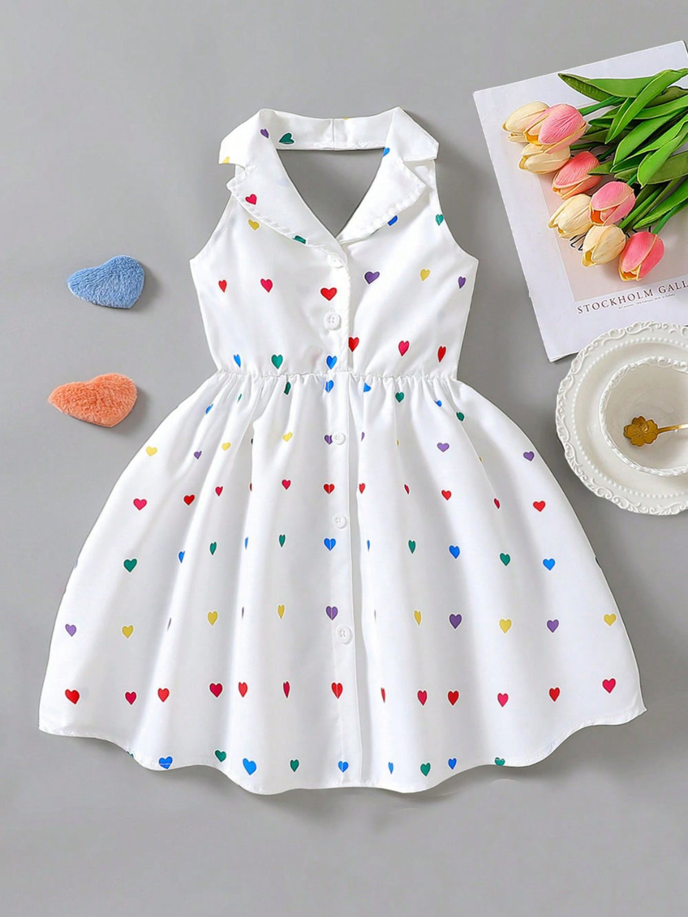 hot-selling woven halter backless princess dress for boys and girls - cross-border exclusive for export