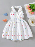 hot-selling woven halter backless princess dress for boys and girls - cross-border exclusive for export