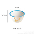 Ins scandinaviancasual style grids geometric fragments creative design color block paint bowl stylish color ceramic bowl