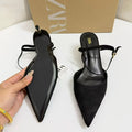 Za's 2026 new women's shoes: low-heeled, elegant, socialite-style pumps with closed toe, low-cut, back-strap detail – fashionable and versatile