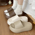 Women's height increasing slippers - new spring/summer collection - indoor home wear, everyday comfort, slip-on, non-slip, thick sole eva sandals