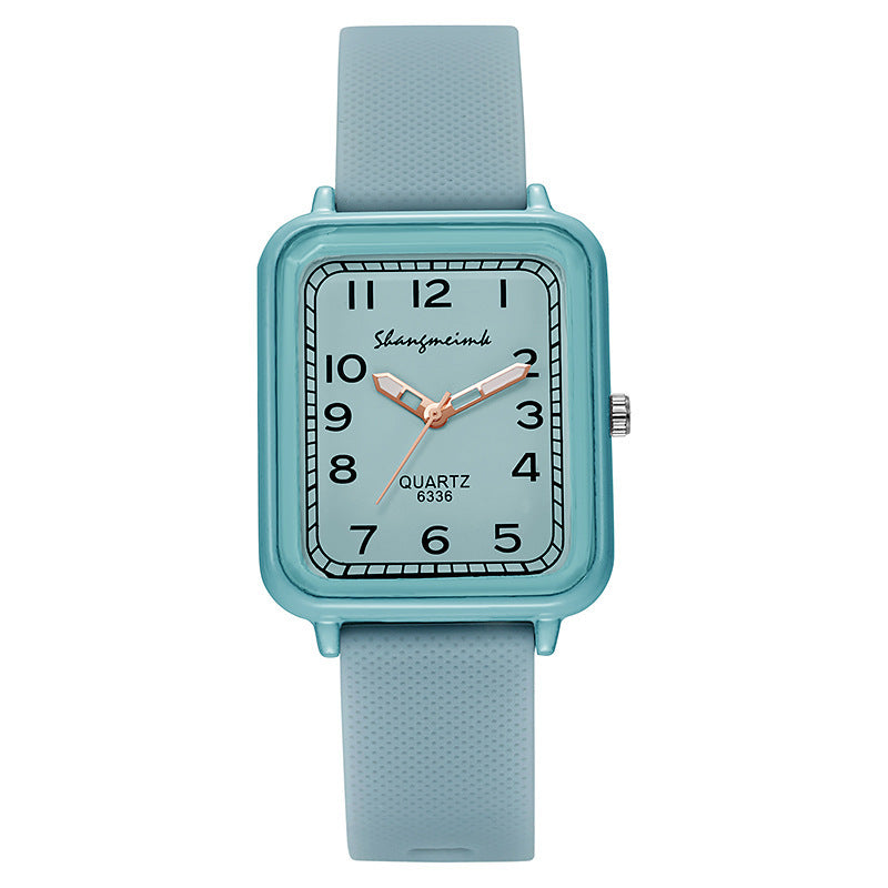 Inspopular square case women's watch wholesale tape digital quartz watch stylishfashion student watch women's watch