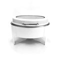 Hydraulic visible stainless steel buffet stove, alcohol heated buffet stove, hotel high-end insulation stove