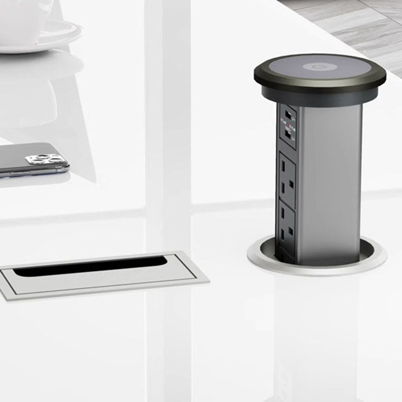 Accessible luxury paint desk casual creative classy president boss desk fashionwhite manager supervisor desk and chair combination