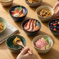 Japanese kiln personalized tableware restaurant hot pot restaurant small bowl fruit bowl good-looking cooking bowl for home rice small bowl