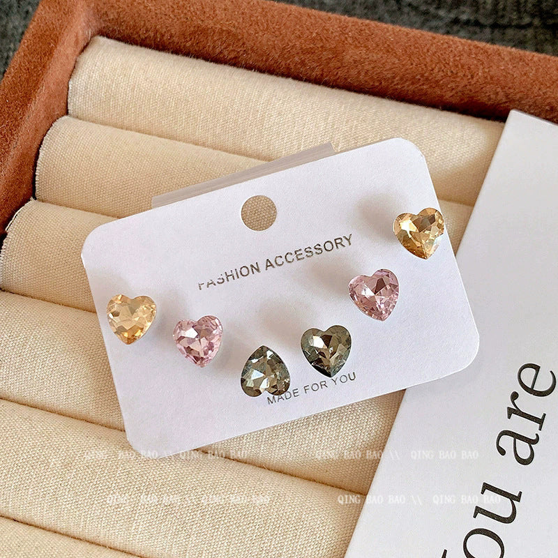 Spring break style white floral earrings - unique dopamine studs, niche design, versatile earrings