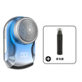 Mini electric shaver - compact, digital display, men's home & travel razor, car-ready, portable, fully washable