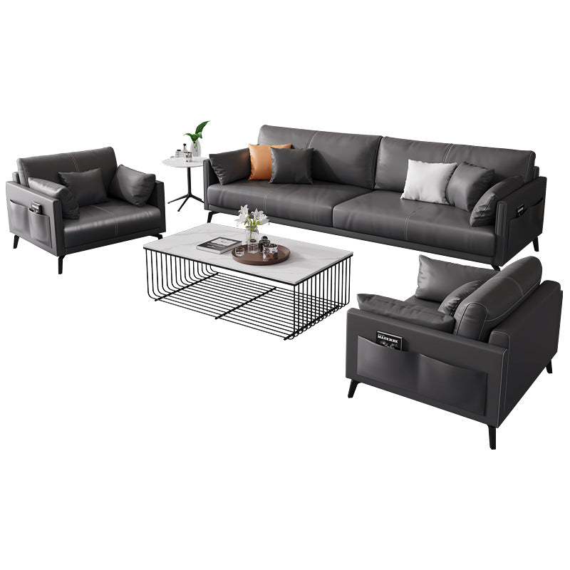 Saint li minimalist office sofa and coffee table set - reception area, meeting room, and small apartment office furniture
