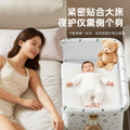 Baby crib movable portable cradle bed foldable multi-function rattle bed bb bed newborn patchwork large bed