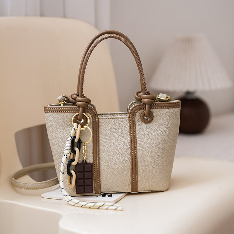 Cross-border textured handbag bag women's large-capacity commuter tote bag summer 2025 new fashion shoulder messenger bag