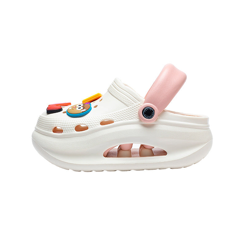 Spongebob squarepants women's clogs - summer outdoor wear, thick sole, height increasing, "stomping on shit" comfort, diy sandals, eva anti-slip