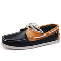 Export sailing shoes for men british style new arrival boat shoes genuine leather fashion cross-border breathable shoes thin bottom casual shoes plaid