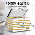 Commercial horizontal freezer - large capacity refrigeration & freezing - ideal for supermarkets, ice cream displays, restaurants, and kitchen fresh meat storage