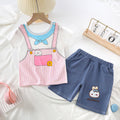 Jeans set - bunny overalls
