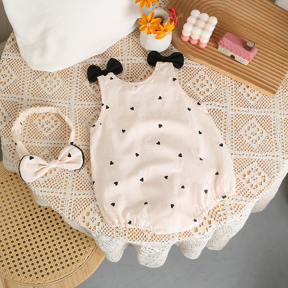Baby sling sleeveless bag butt summer newborn clothes baby girl sleeveless fashion style one-piece thin style