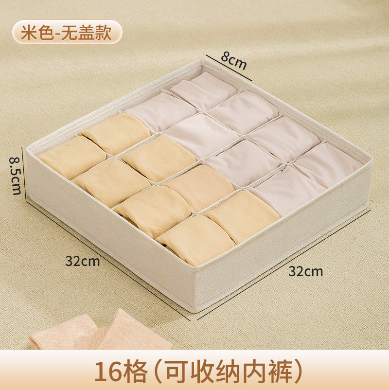 Socks storage box, underwear, underwear, bra, household box, dormitory drawer type fabric division, wardrobe finishing artifact