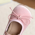 Vancahao girls' korean style princess shoes,  spring new collection, bowknot loafers, stylish and chic baby flats