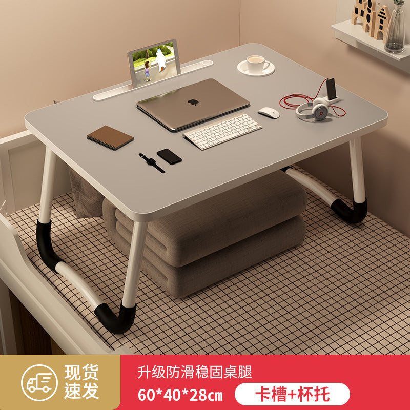 Foldable bedside table laptop desk - perfect for students, dorms, and home use