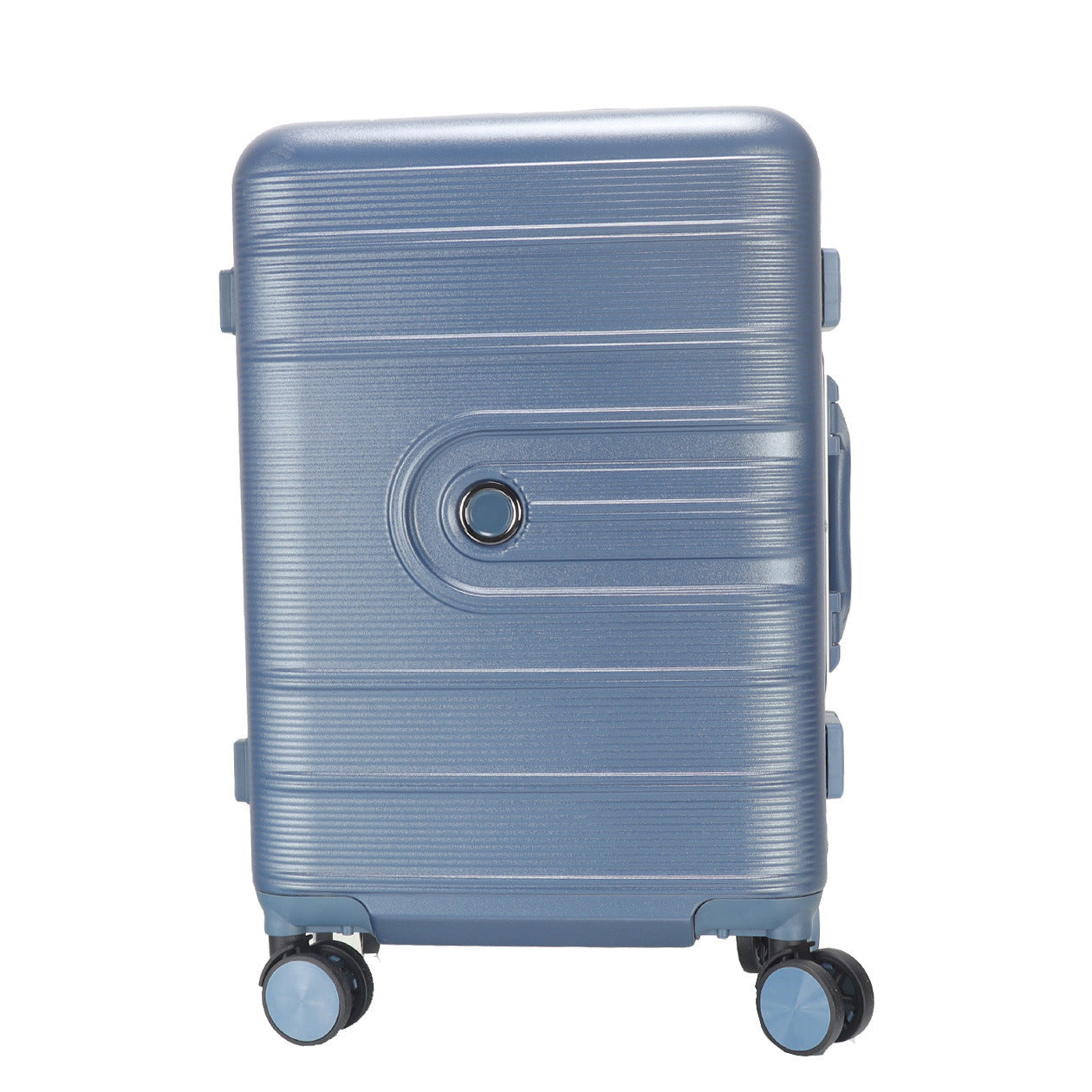 Metal logo suitcase aluminum frame trolley case universal wheel suitcase printed pattern gift password bag manufacturer