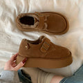 Birkenstock cotton shoes for women winterfleece-linedoutwear2026new arrivalthick soleheight-increasing big toe bread shoes snow boots