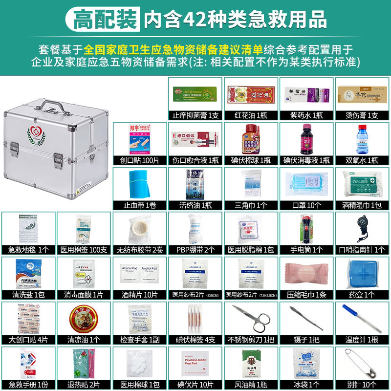 Large household combination lock medicine box Portable visit medicine box Beauty micro-whole medicine storage box Medical first aid box