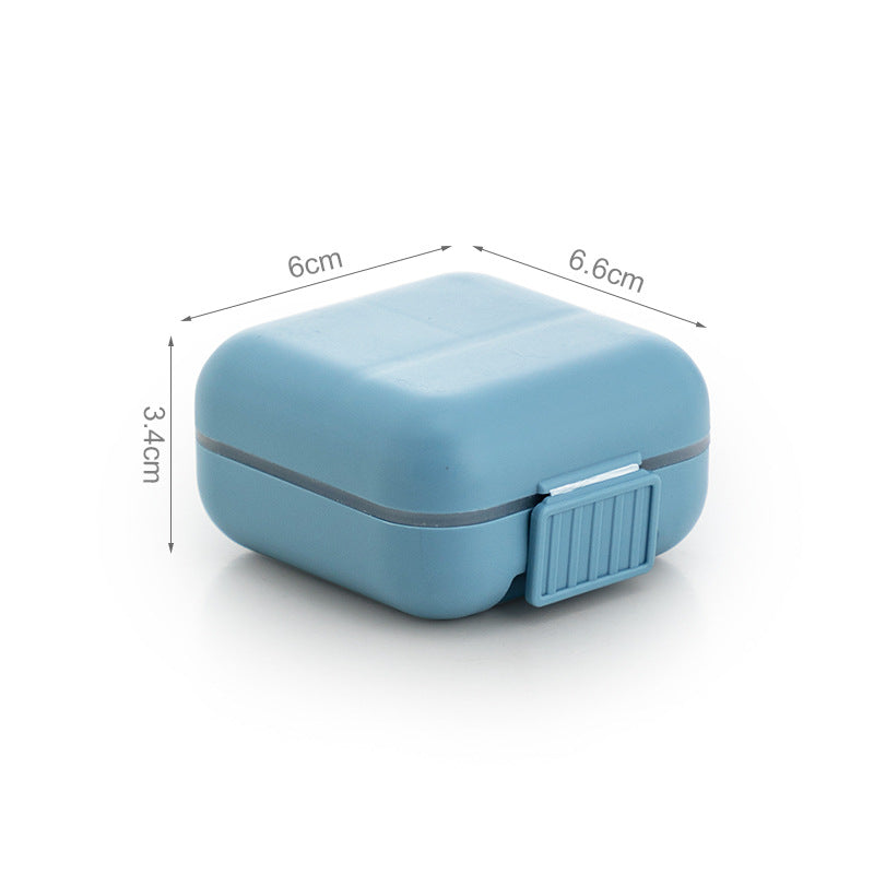 Portable Desktop Jewelry Storage Box Mini Cute Earrings Jewelry Box Necklace Ring Plastic Grid Storage Box