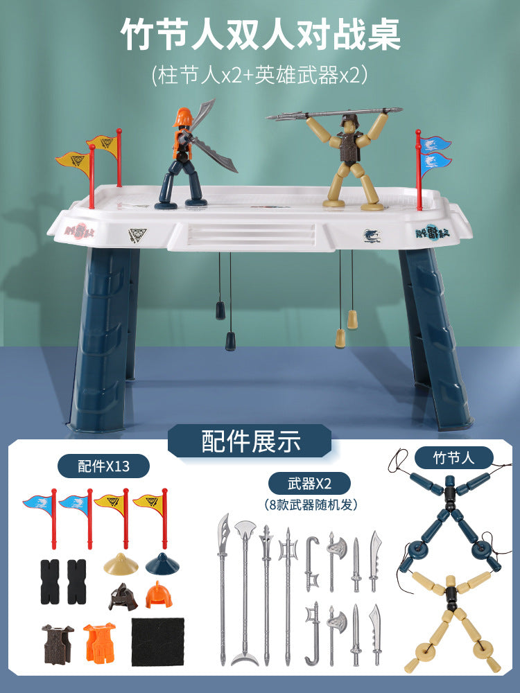 Bamboo man two-player battle board game toy - educational & interactive for kids, perfect birthday gift for elementary school students