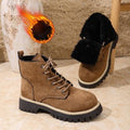 autumn new arrival: plus-size fleece-lined martin boots for women, sizes 36-43. wholesale available for  &  dropshipping