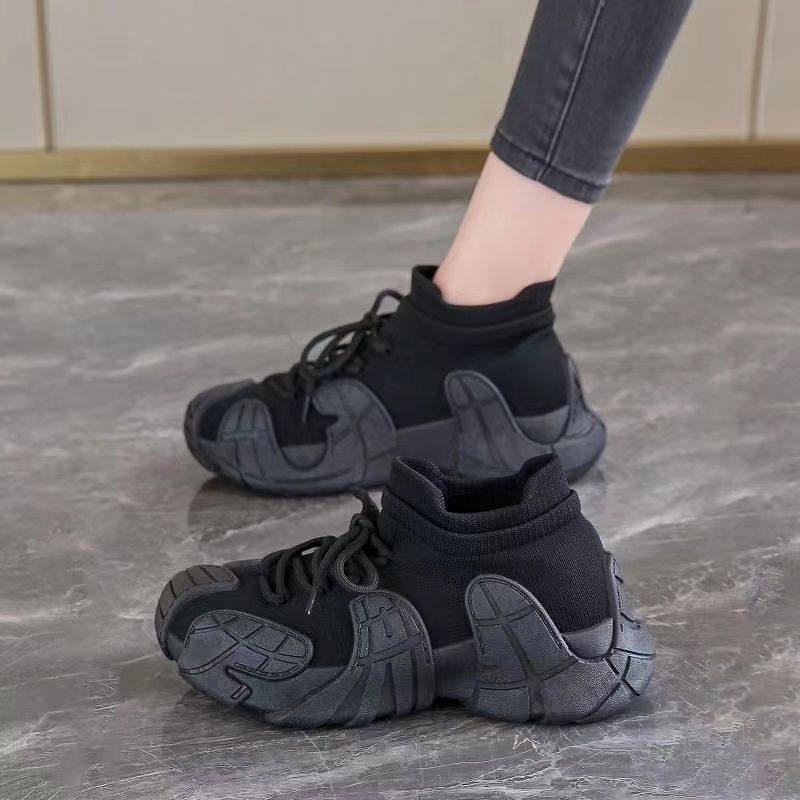 Spring & fallnew arrival octopus coconut shoes breathable sports shoes women's flats casual popular trendy soft bottom flame socks shoes