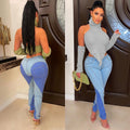 European and american cross-border women's fashion  autumn/winter new sexy hot girl high neck asymmetrical vest knitted sweater top
