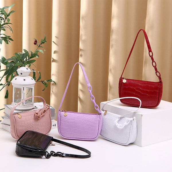 Women shoulder bag 2021handbags women alligator pattern armpit bag fashion Internet celebrity hobo armpit bag