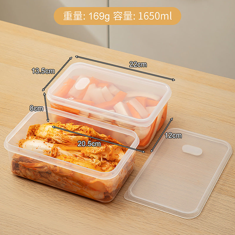 Kitchen large-capacity kimchi box sealed fresh-keeping box food-grade refrigerator special storage box with lid cold vegetable box