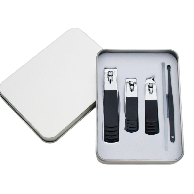 Stainless steel nail clipper three-piece gift set - cuticle nippers, manicure kit, wholesale nail clipper set