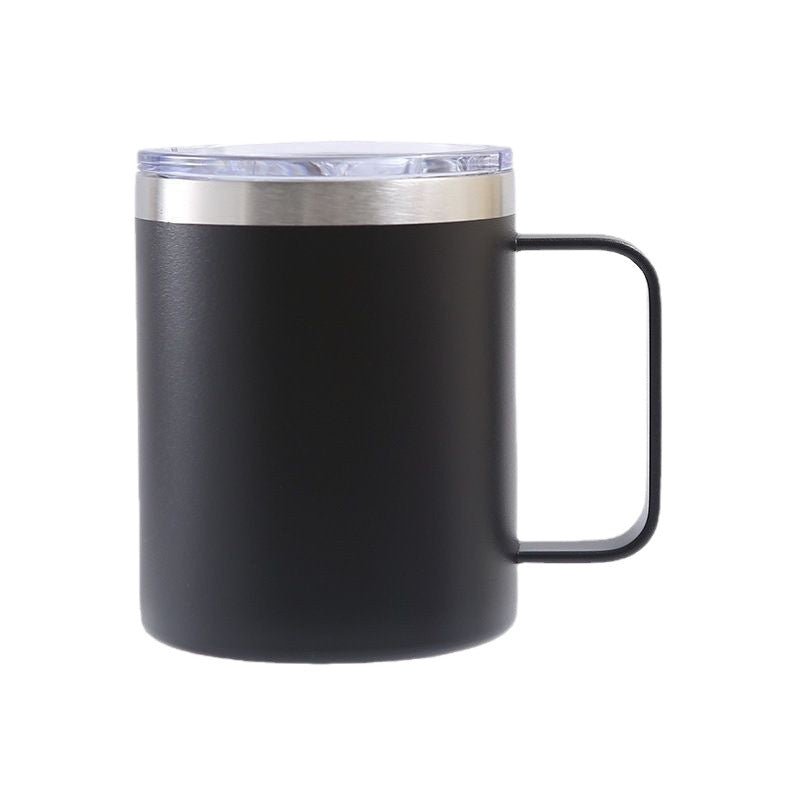 spray plastic 12oz stainless steel mug casual business coffee cup personalized sublimation thermos cup wholesale