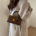 new 2025 autumn shoulder bag - minimalist and stylish small square bag in trendy "maillard" colors - versatile crossbody bag