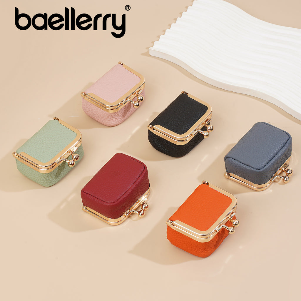 New leather mini bag wallet women's ring earrings jewelry storage box earphones coin mouth gold bag change bag