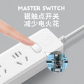 16a high-power 4000w multi-function power strip with socket converter for air conditioners, water heaters, induction cookers, and more