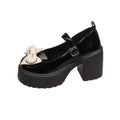 Japanese style jk uniform shoes sweet & cool mary janes leather shoes women's 2025 autumn new collection preppy bow single shoes