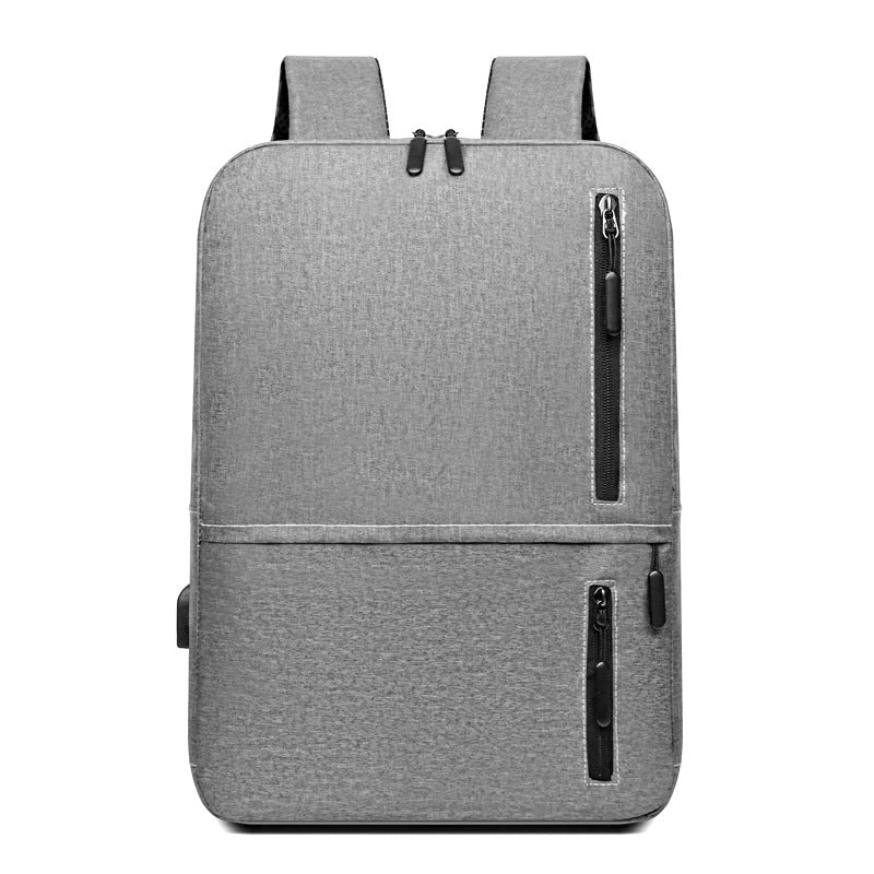 New Men's Oxford Cloth Business Commuter Computer Bag Large Capacity Business Travel Backpack Rechargeable USB Bag