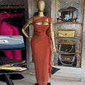 European and american cross-border women's fashion:  autumn new arrivals - sexy, elegant, slim-fitting, bodycon, sleeveless dress