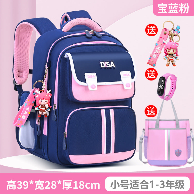 Schoolbag for boys and primary school students 2026 new arrival for grades 1, 2, 3 to 6, boys and girls, lightweight kids spine protection and burden reduction