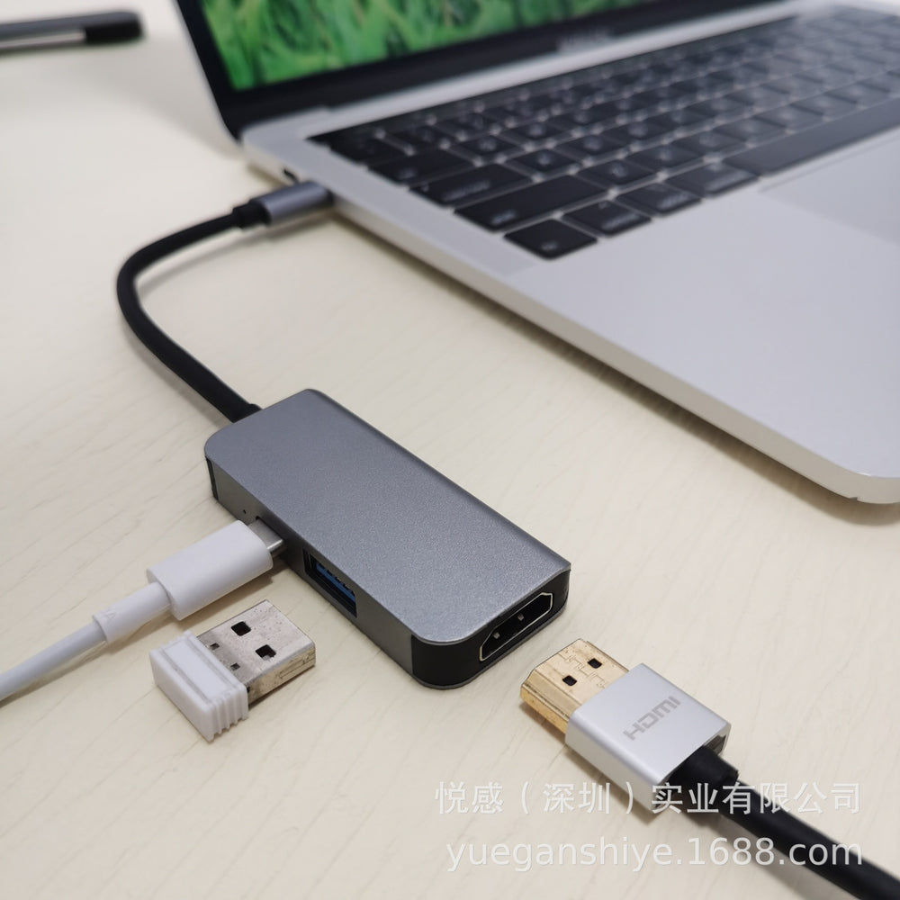 Bulk customization of 3-in-1 docking station with type-c hub, compatible with apple macbook and ipad, portable interface