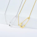 2024 amazon fashion cross-border new safety pin pendant necklace - trendy, unique, and versatile jewelry for women