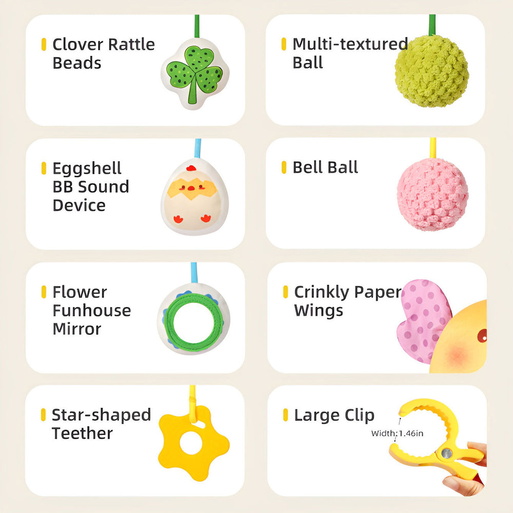 bed bell baby toy crab pumping bed hanging rattle soothing hanging ornament stroller cartoon pendant