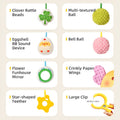 bed bell baby toy crab pumping bed hanging rattle soothing hanging ornament stroller cartoon pendant