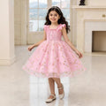 Girls' dress for toddlers and young children, ruffled cami top with mesh skirt