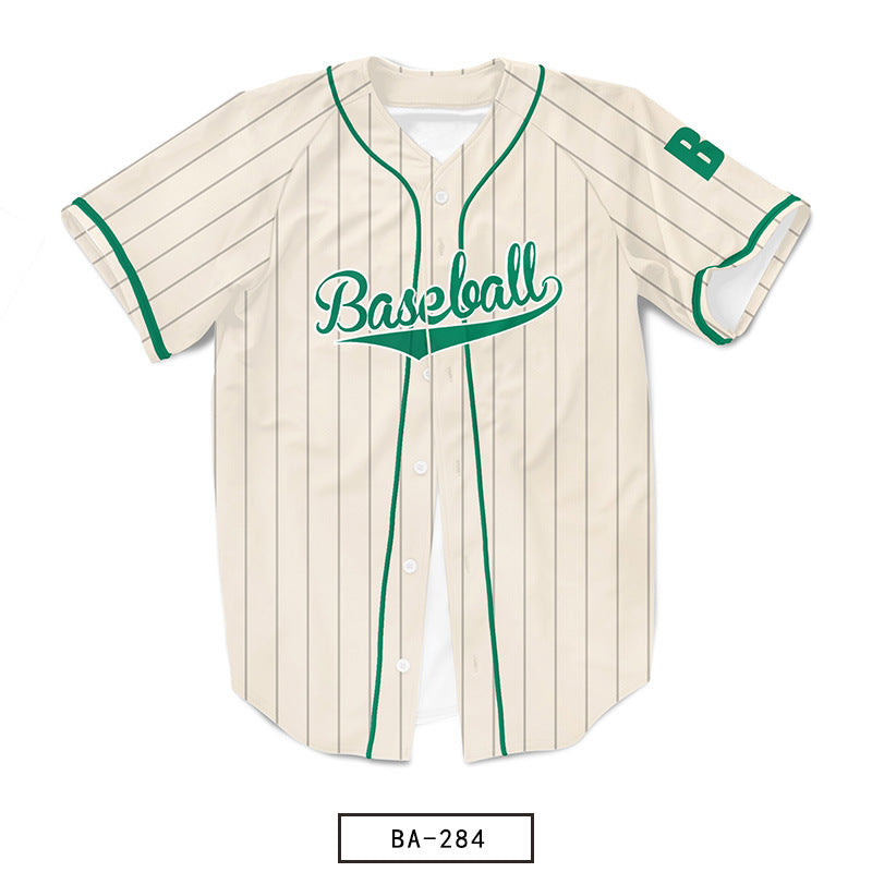 Sublimation custom American baseball jersey sports jacket sticker embroidered softball jersey competition men's and women's baseball jersey printing