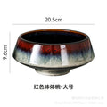 Kiln-turned-red bowl-large size