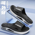 Men's summer new slippers - thick-soled, trendy outdoor/indoor slides, soft sole, one-strap sandals, beach & home footwear