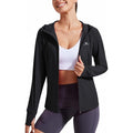 Amazon european and american zippered sun protection jacket for women,  spring new arrival, hooded cool sun protection top